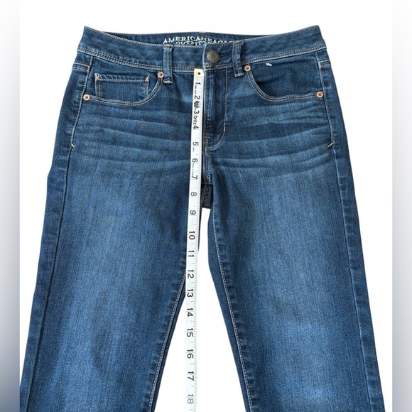 American Eagle Outfitters, Super Skinny Jeans, Size 6 Regular, Blue - Picture 5 of 9